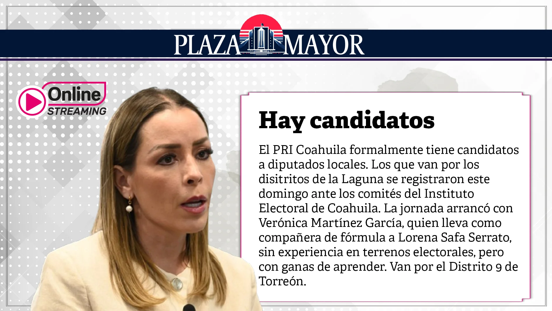 El PRI Coahuila formalmente tiene candidatos a diputados locales. Los que van por los disitritos de la Laguna se registraron este domingo