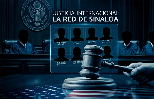 Acusación en EU vincula a la cúpula de Sinaloa con el narcotráfico. Gobernador, senadores y mandos policiales bajo investigación federal.