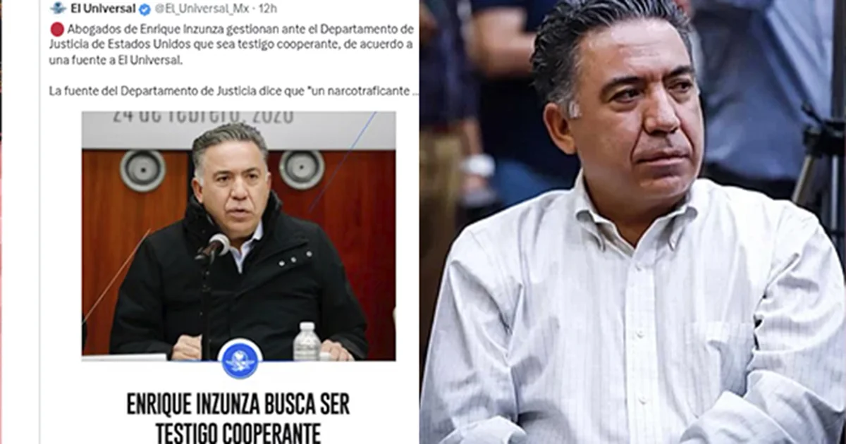 Una fuente del Departamento de Justicia de EU reveló que abogados de Enrique Inzunza ya habrían iniciado contactos con fiscales de ese país