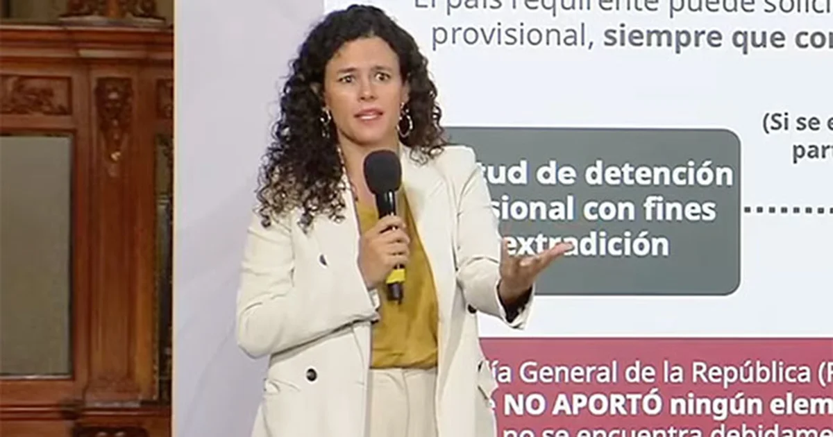 Luisa María Alcalde afirma que EU no aportó pruebas para detener a Rocha Moya; descartan urgencia