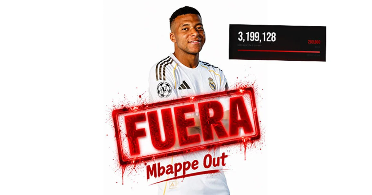 Aficionados del Real Madrid realizan petición para salida de Kylian Mbappe; van más de tres millones