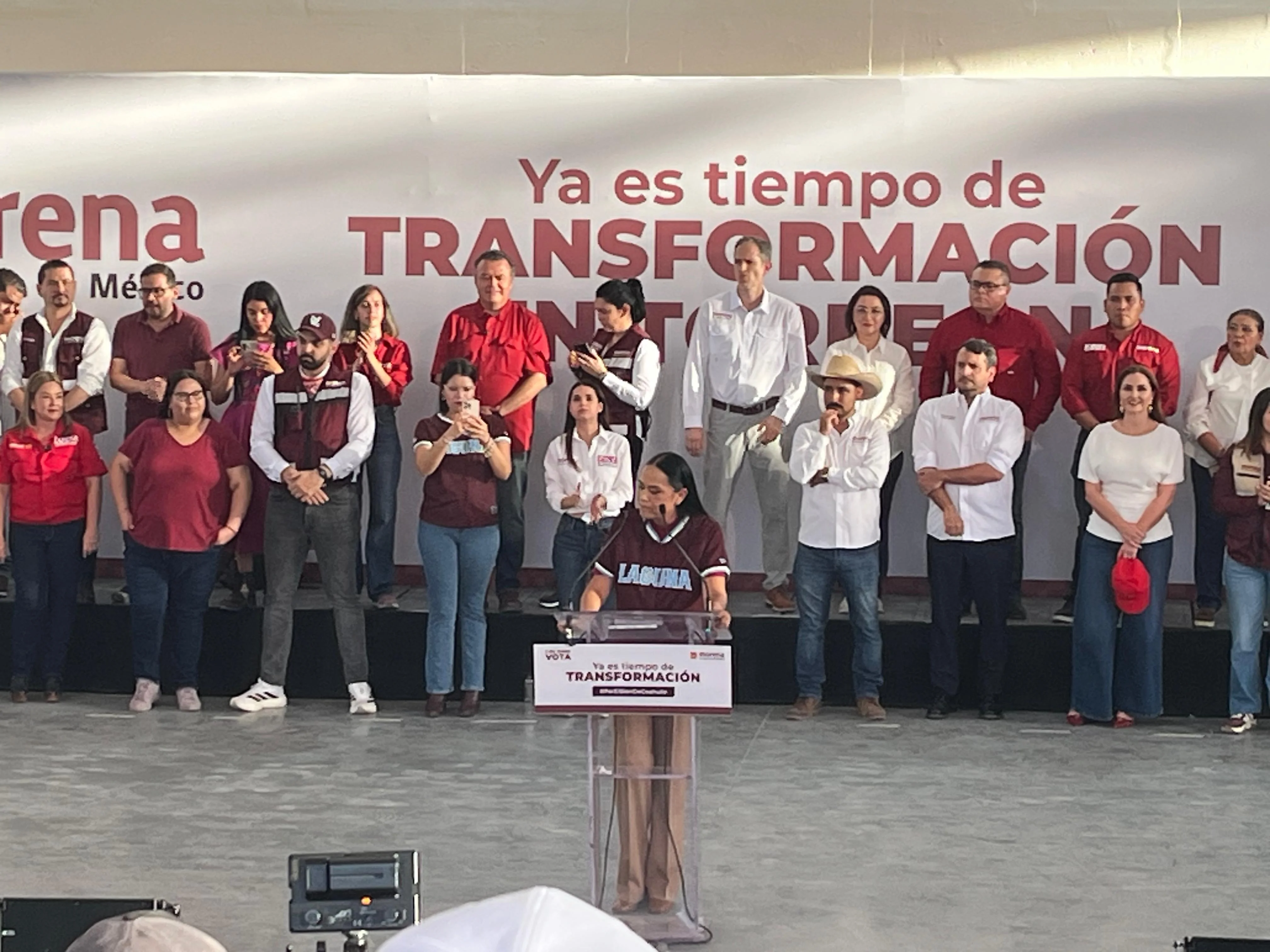 Ariadna Montiel arranca campaña en La Laguna: "Llegó la hora del cambio en Coahuila". Promete mayoría en Congreso. #Morena #Coahuila