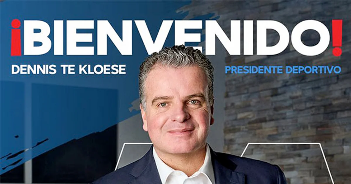 Dennis te Kloese es nuevo presidente deportivo de Rayados; el club busca reestructuración tras salida de Noriega.