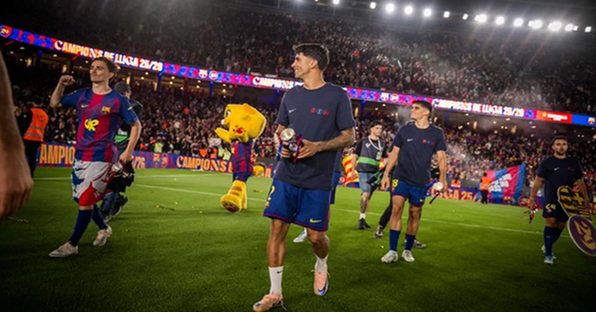El lateral portugués se coronó campeón de LaLiga con el Barcelona, sumando el título español a los ya conseguidos en Italia, Inglaterra y Alemania