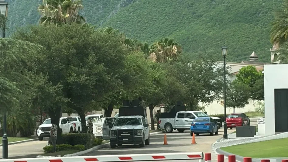 La residencia fue una de cuatro que fueron cateadas ubicadas en Monterrey, San Pedro Garza García y Allende.