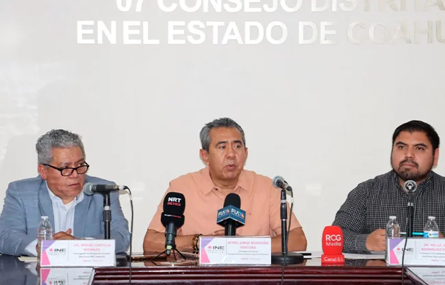Consejero del INE ve condiciones para elección segura en Coahuila