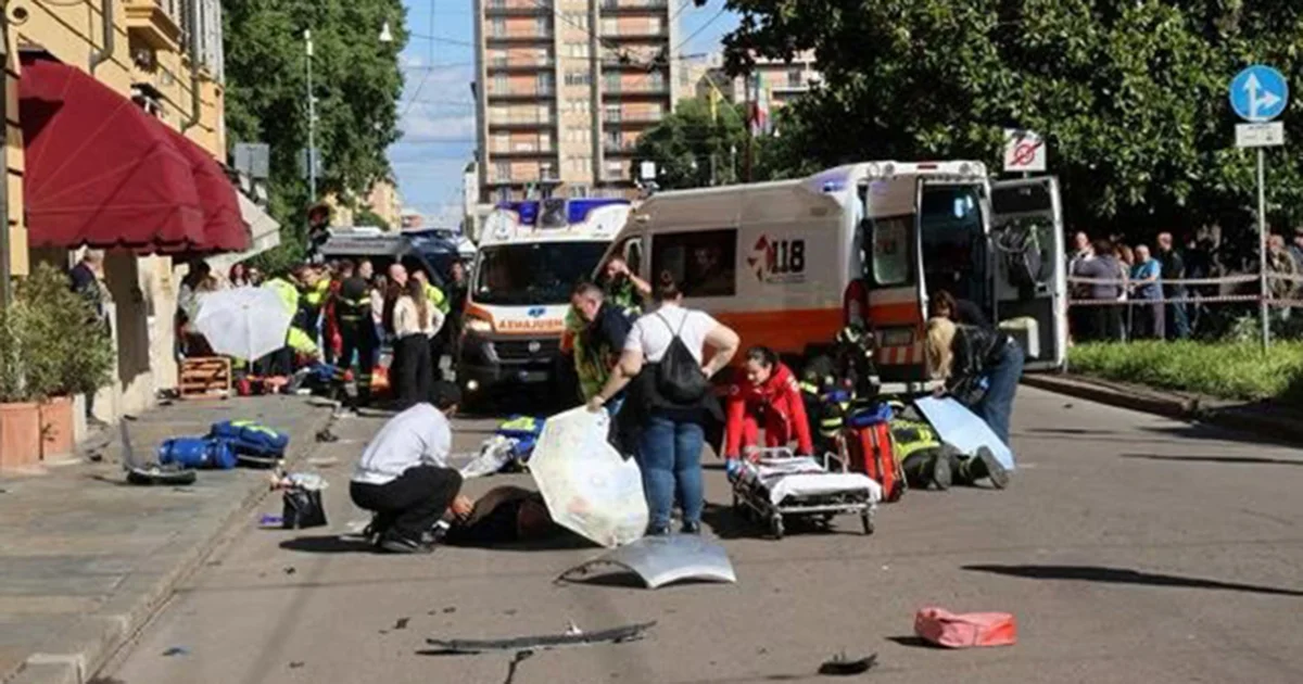 Un hombre atropella a una decena de personas en Italia e intenta apuñalar a otra en su huida