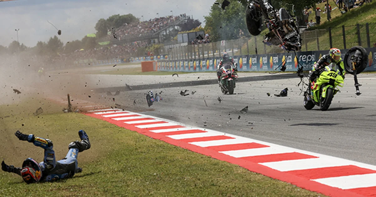 VIDEO: Álex Márquez sufre grave accidente en MotoGP de Cataluña