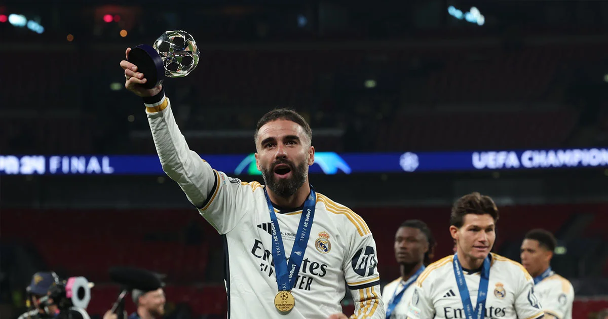 Carvajal se despide del Real Madrid tras 27 títulos. El sábado, homenaje en el Bernabéu en su último partido como blanco.