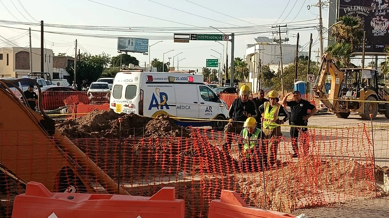 Derrumbe en obra de Torreón: un muerto y un herido al colapsar estructura en construcción.