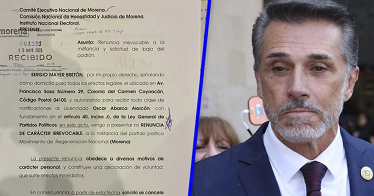 Sergio Mayer será independiente; renuncia a Morena tras severas críticas