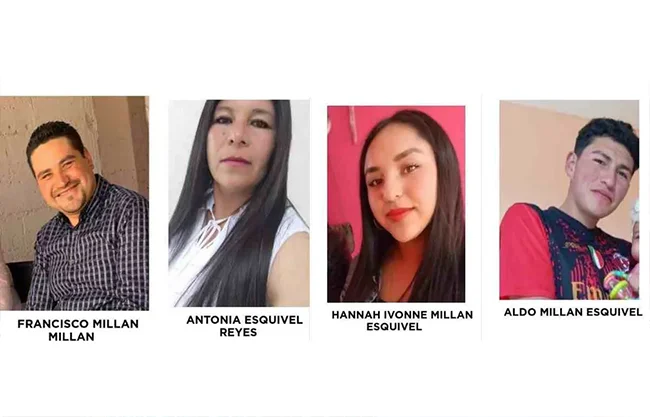 La familia fue vista por última vez el pasado jueves 21 de mayo en la localidad de Turcio, Tercera Sección, dentro del mencionado municipio