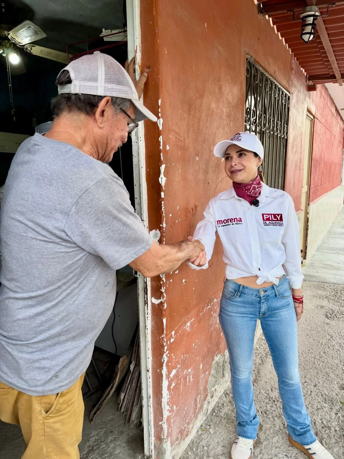 Pily de Aguinaga recorre Rincón La Merced y pide fortalecer el proyecto de Morena rumbo al 7 de junio.