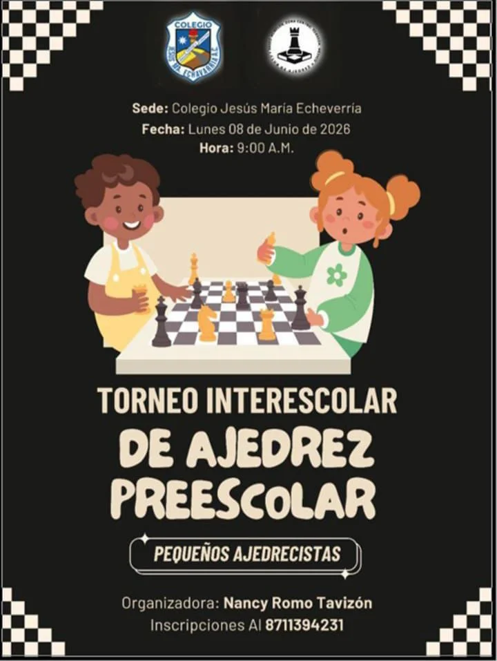 Invitan a participar en torneo de ajedrez para preescolar