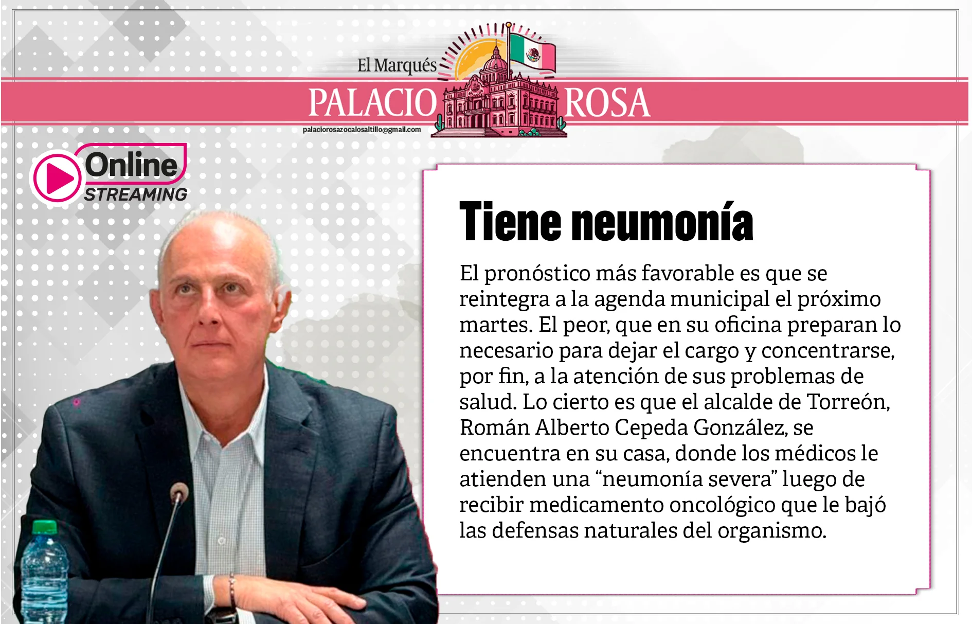 Tiene neumonía
