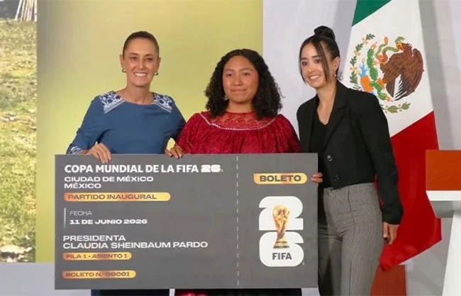Revelan a la joven que representará a Sheinbaum en la inauguración del Mundial