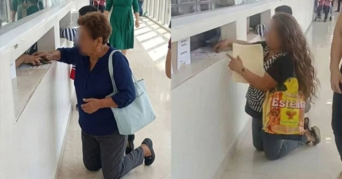 A través de redes sociales se viralizó cómo pacientes del IMSS en Tapachula tienen que arrodillarse, situación que generó indignación