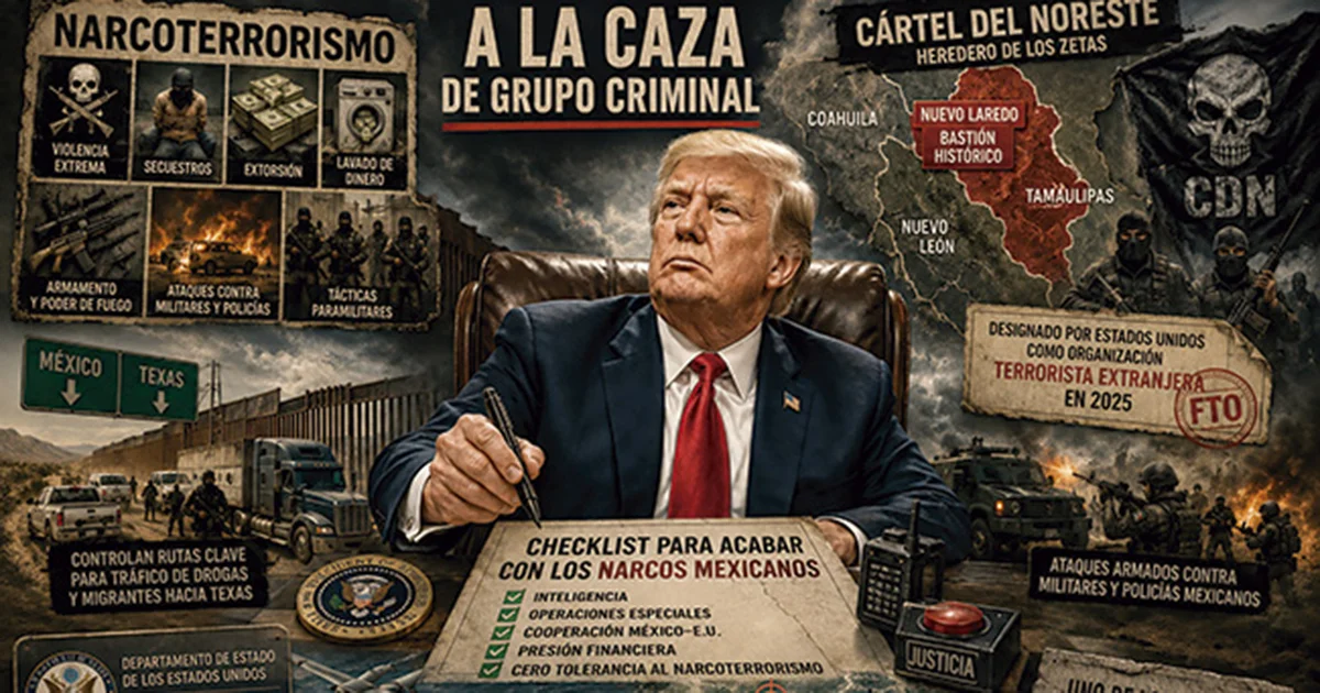 Tiene Trump en la mira al cártel del Noreste; son herederos de Los Zetas su obsesión