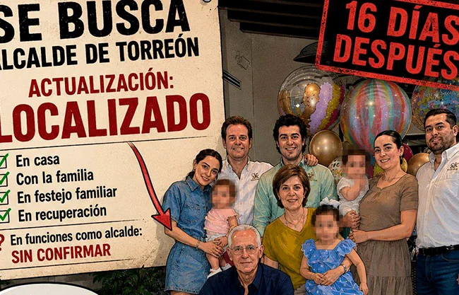 Román Alberto Cepeda dio señales de vida este lunes en una fotografía familiar con motivo del cumpleaños de su esposa.