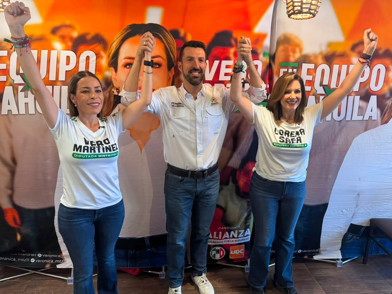 Verónica Martínez llama a adultos mayores a votar sin miedo en el cierre de campaña del Distrito 9.