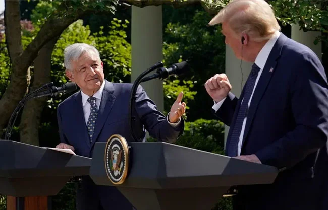 AMLO respalda a Sheinbaum y acusa a EU de intervención electoral