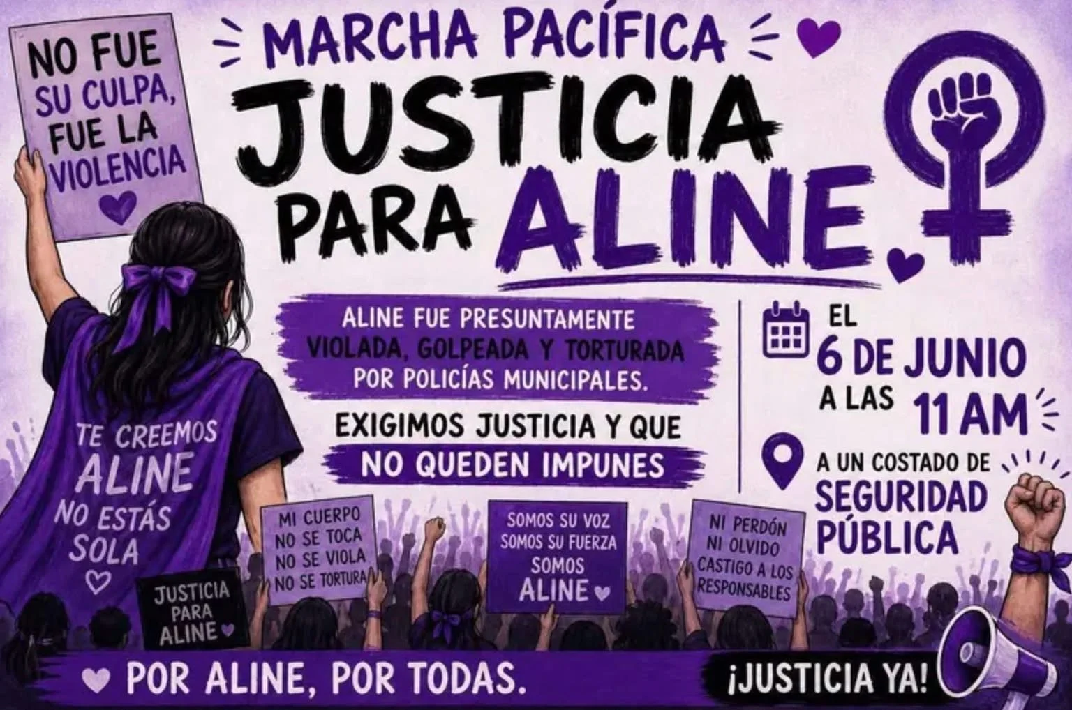 Colectivas feministas exigen imparcialidad judicial y defensa de los derechos de mujeres e infancias en Coahuila
