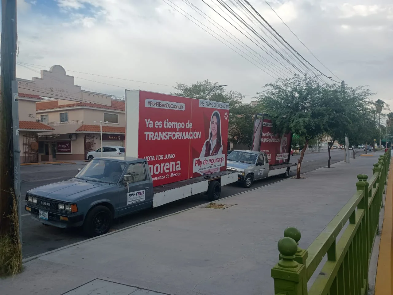 Captan en Torreón propaganda de Morena en plena veda electoral