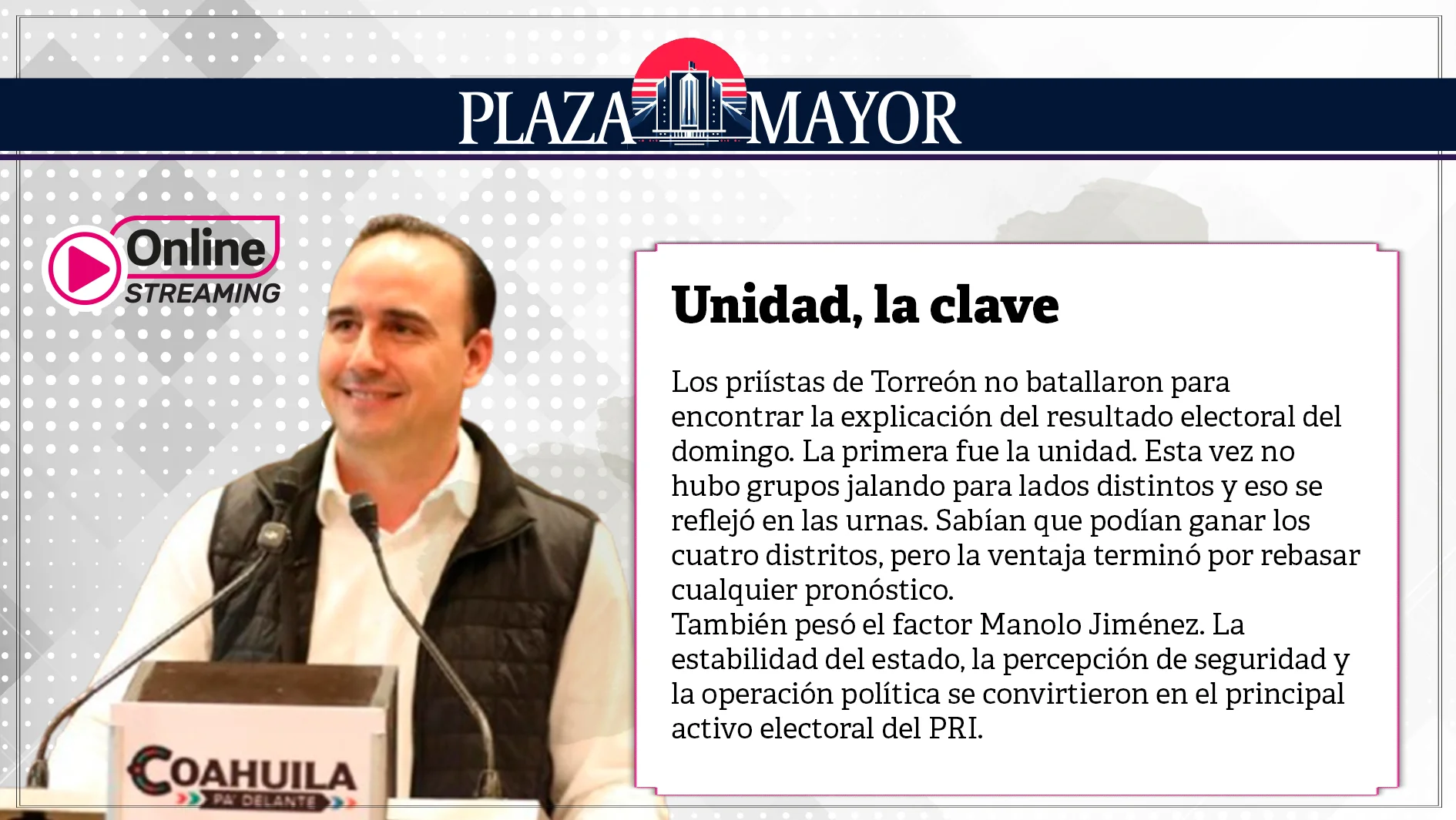 Unidad, la clave