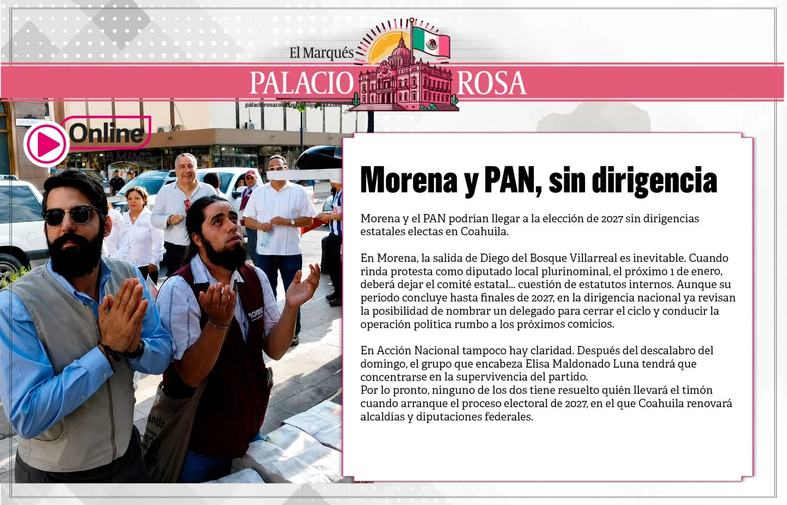 Morena y PAN, sin dirigencia