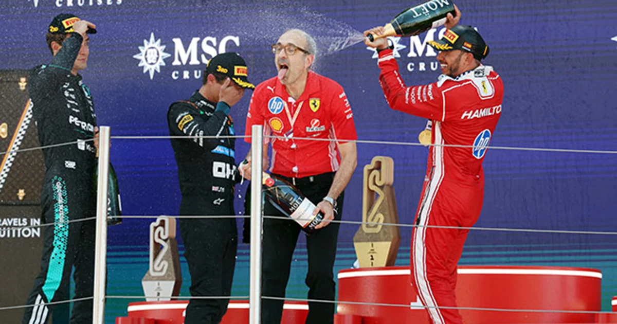 Hamilton logra su primer triunfo con Ferrari y conquista el GP de Barcelona