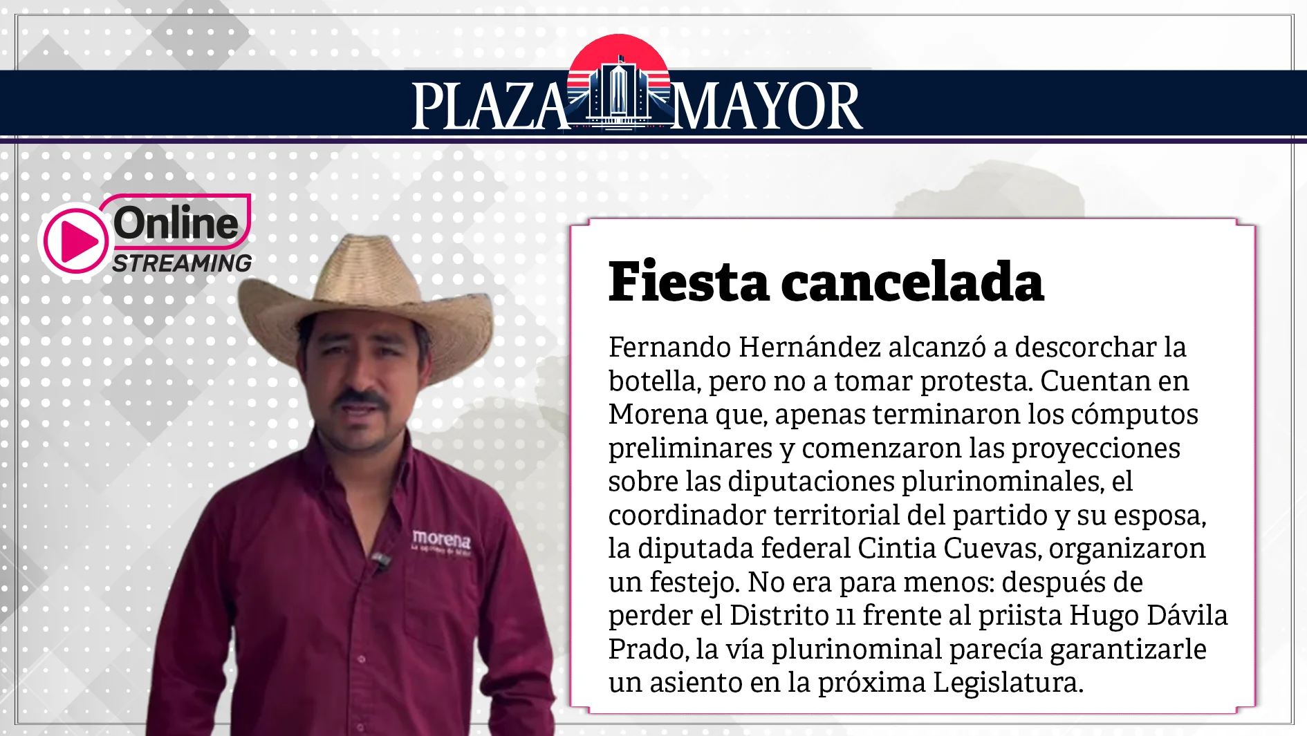 Fiesta cancelada