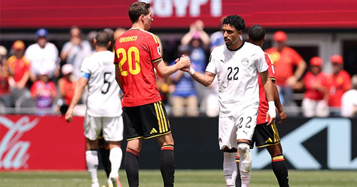 Bélgica evita el desastre y rescata un empate ante Egipto en su debut mundialista