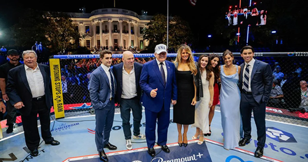El FBI desplegó un operativo ante una posible amenaza contra el evento UFC en la Casa Blanca por el cumpleaños de Trump