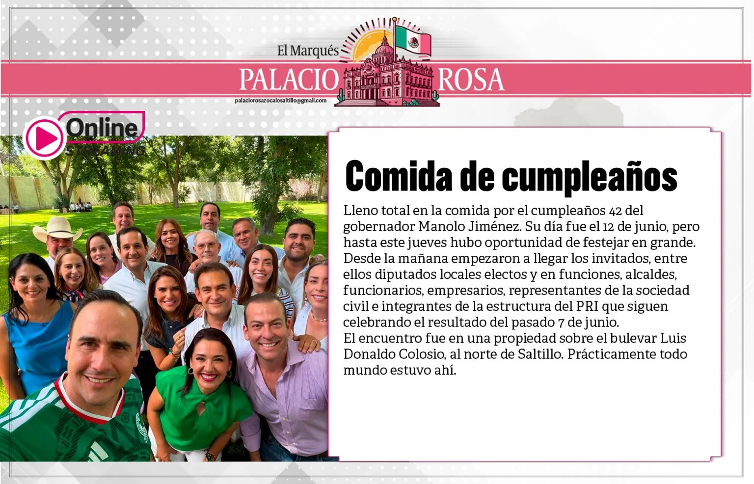 Comida de cumpleaños