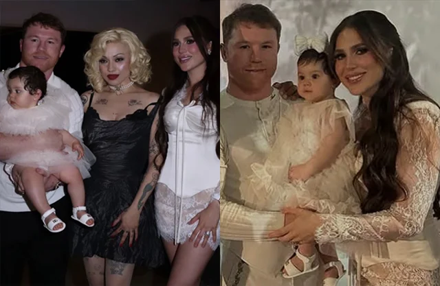 Saúl ‘Canelo’ Álvarez y su esposa Fernanda Gómez celebraron el bautizo de su hija menor, Eva Victoria