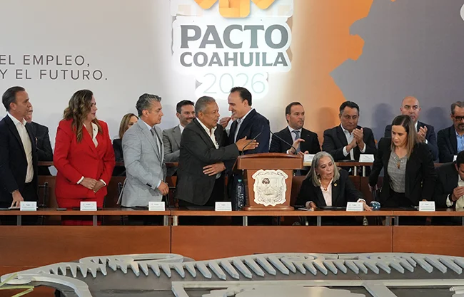 El líder sindical nacional no dudó en darle el espaldarazo político al Gobernador de Coahuila