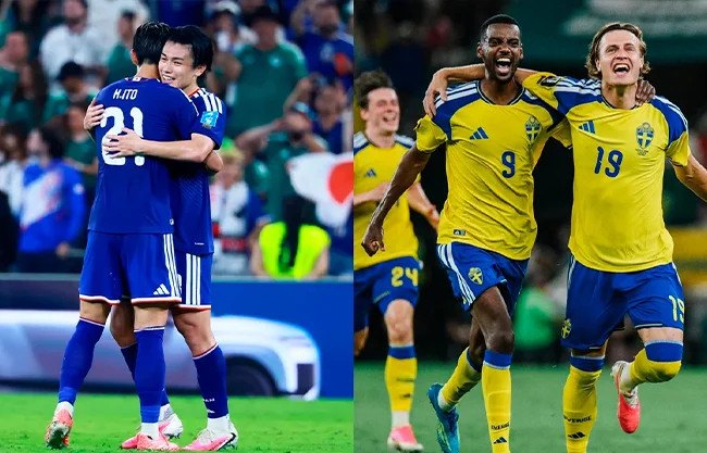 Mientras Suecia todavía no tiene rival, Japón se enfrentará a Brasil en los Dieciseisavos de Final que se jugarán en Houston, Texas, el 29 de junio