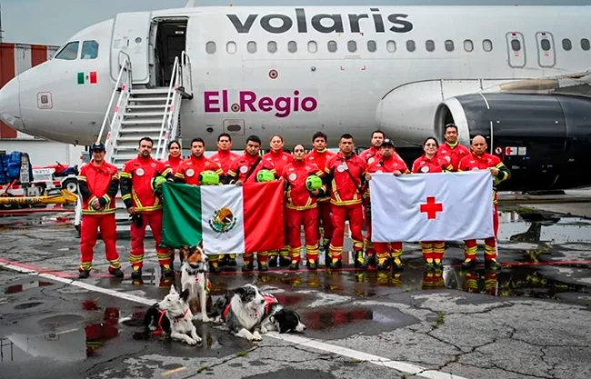 El Equipo de Búsqueda y Rescate de la Cruz Roja Mexicana se incorporó este domingo a las labores para localizar víctimas de los sismos registrados el pasado 24 de junio en Venezuela