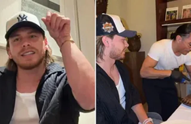 El influencer fue atendido por Salt Bae, chef turco que se viralizó por su manera de ponerle sal a la comida