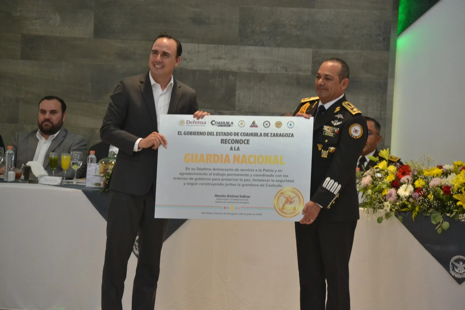 Gobernador Manolo Jiménez resalta coordinación con Guardia Nacional para mantener a Coahuila entre los tres estados más seguros del país.