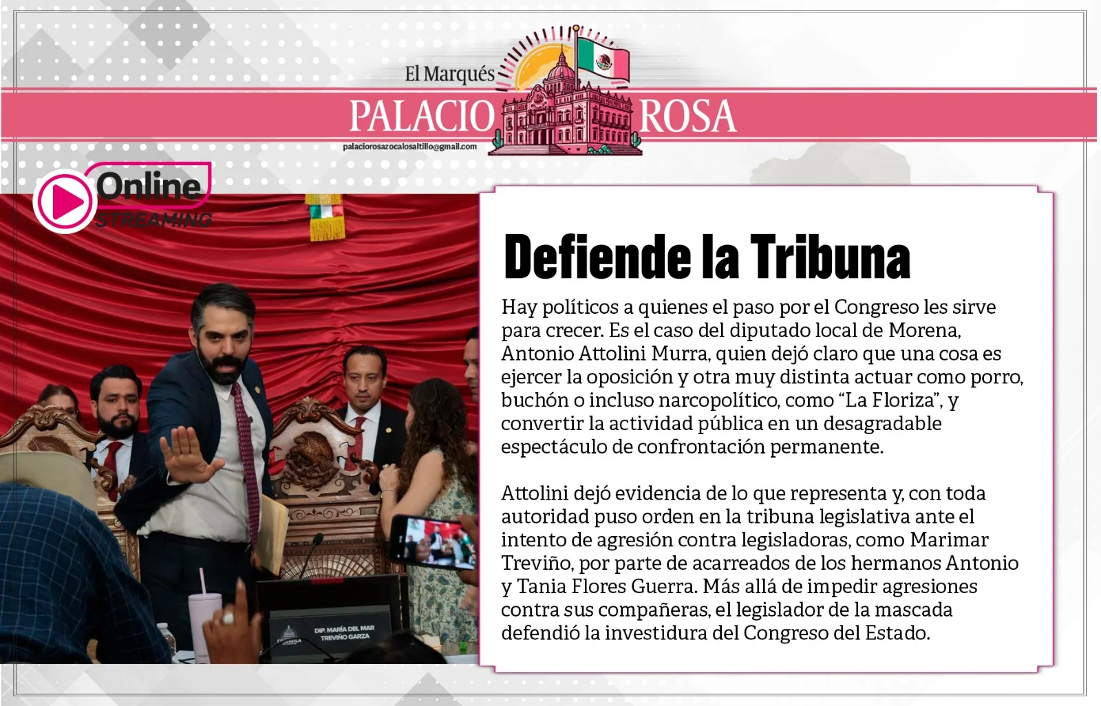 Defiende la Tribuna