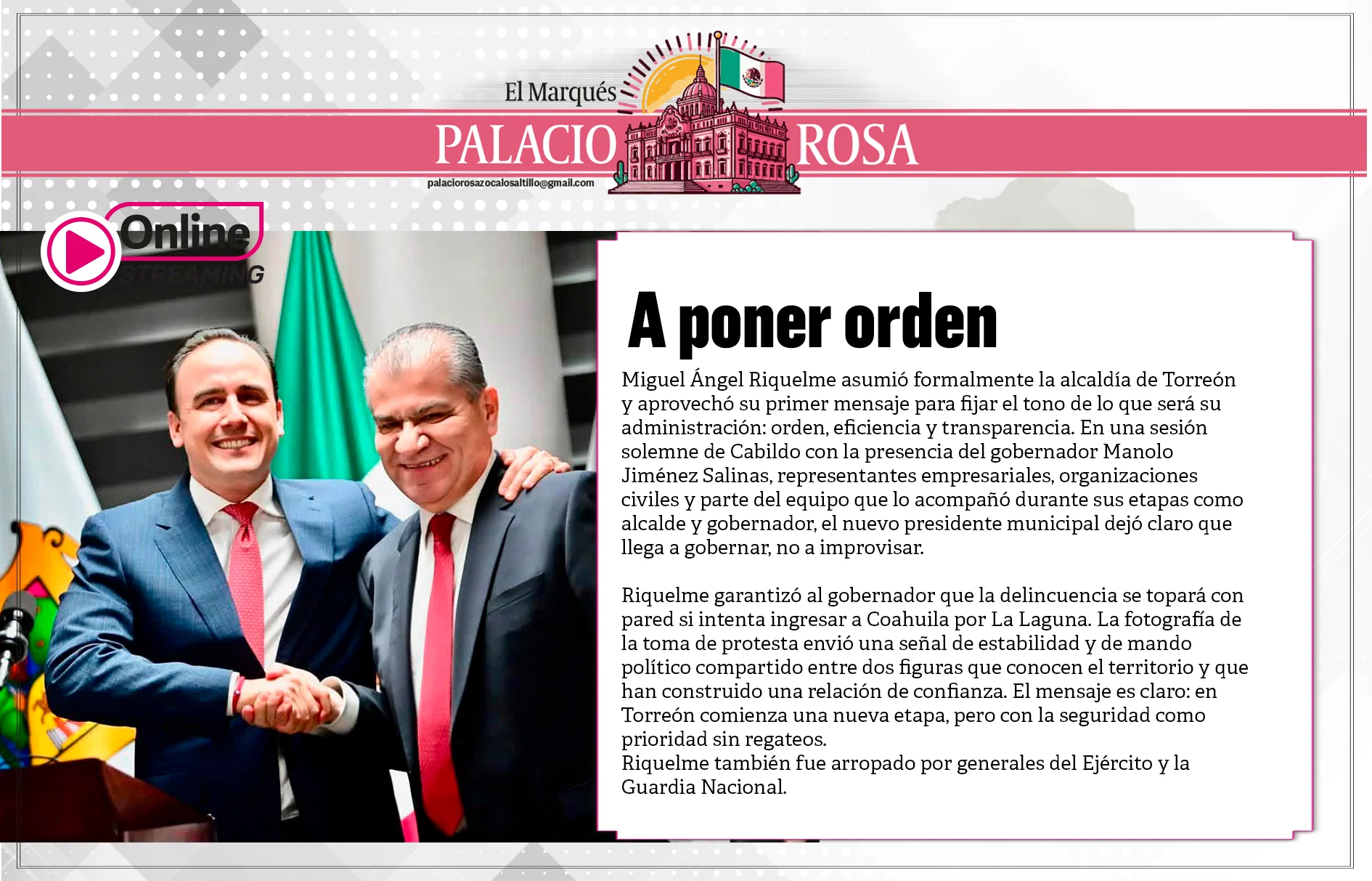 A poner orden