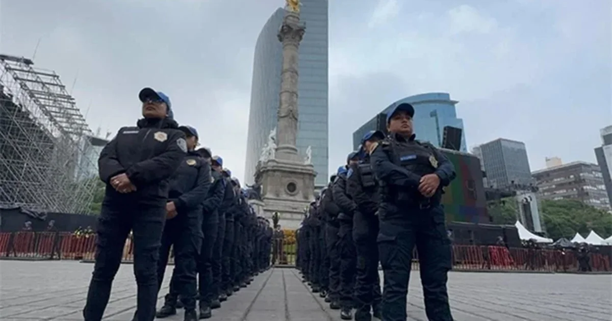 SSC desplegó 6 mil policías y puso filtros de revisión desde Diana Cazadora hasta Ángel en Reforma para evitar ingreso de alcohol y armas