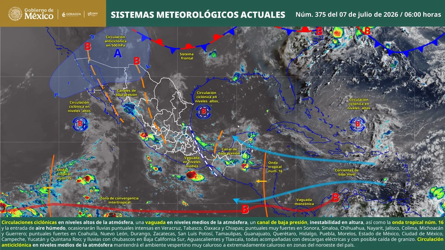 Lluvias fuertes, granizo y vientos de hasta 70 km/h ponen en alerta a Coahuila