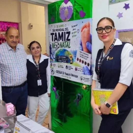 SSE llama a padres a realizar tamiz neonatal gratuito en el Centro Isauro Venzor para detectar enfermedades en recién nacidos.