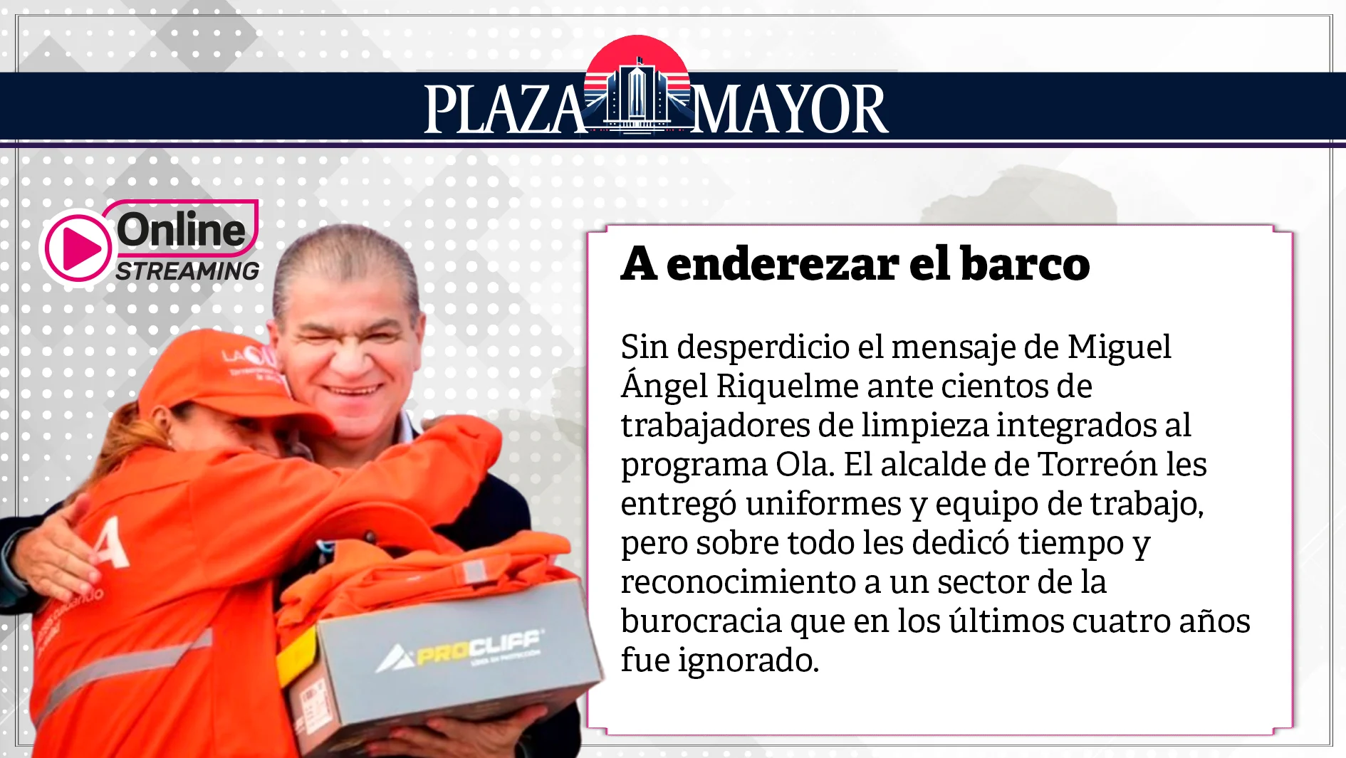 A enderezar el barco