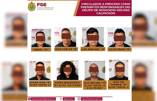 Vinculan a proceso a ocho implicados en el homicidio de la periodista Roxana Guzmán Ramírez en Veracruz