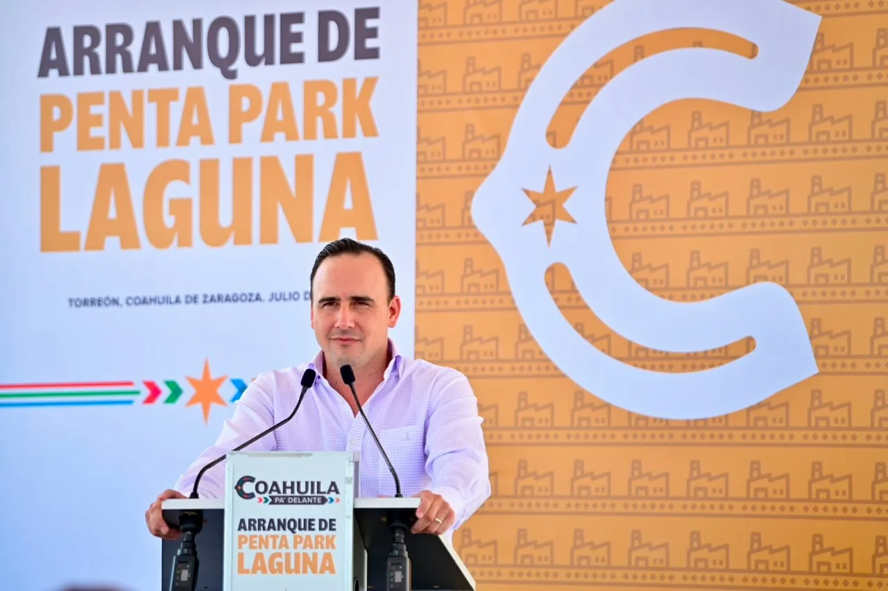 Gobernador Manolo Jiménez arranca Penta Park Laguna en Torreón; inversión de 300 mdp genera empleos y confianza en Coahuila.