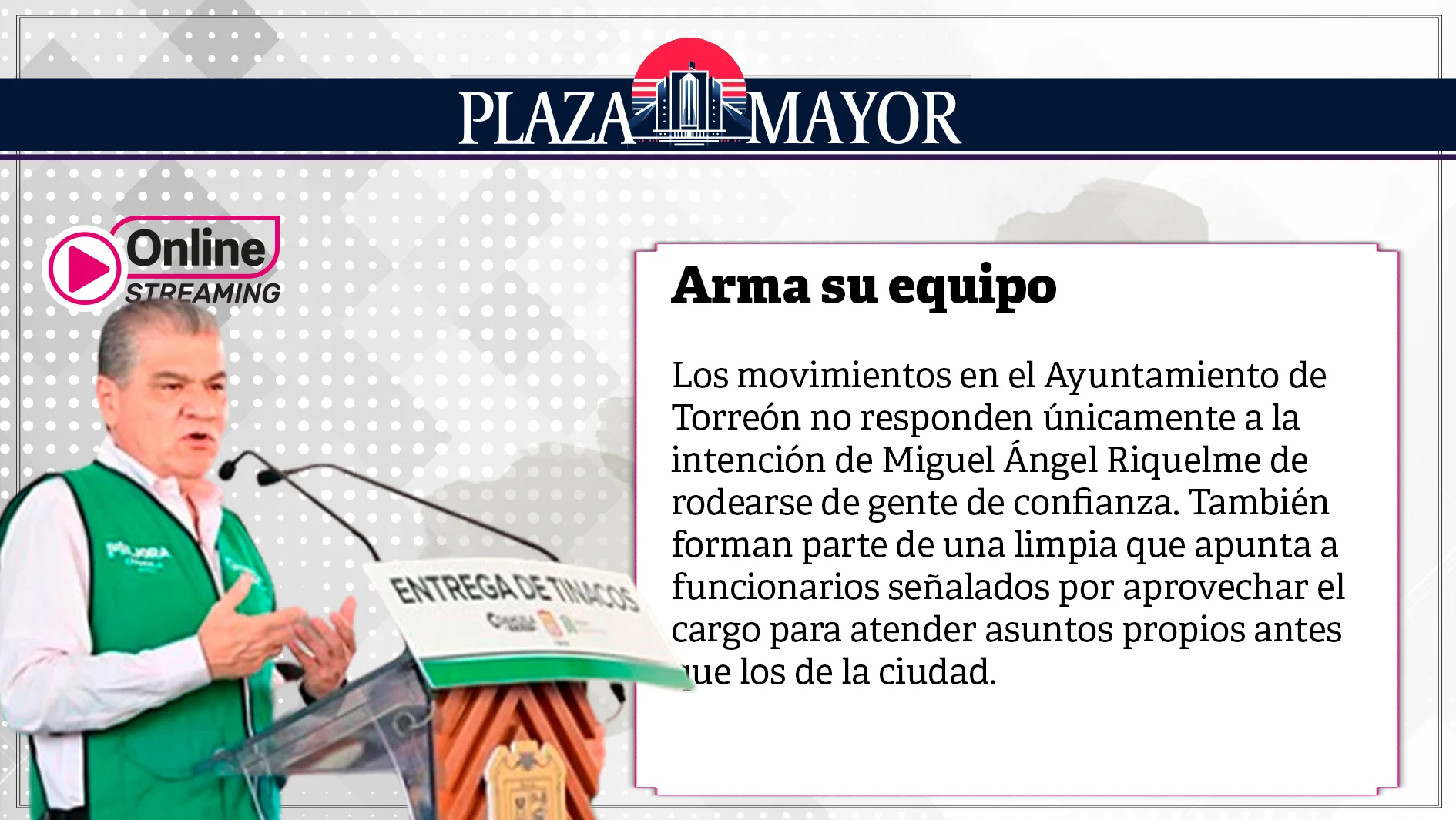 Arma su equipo