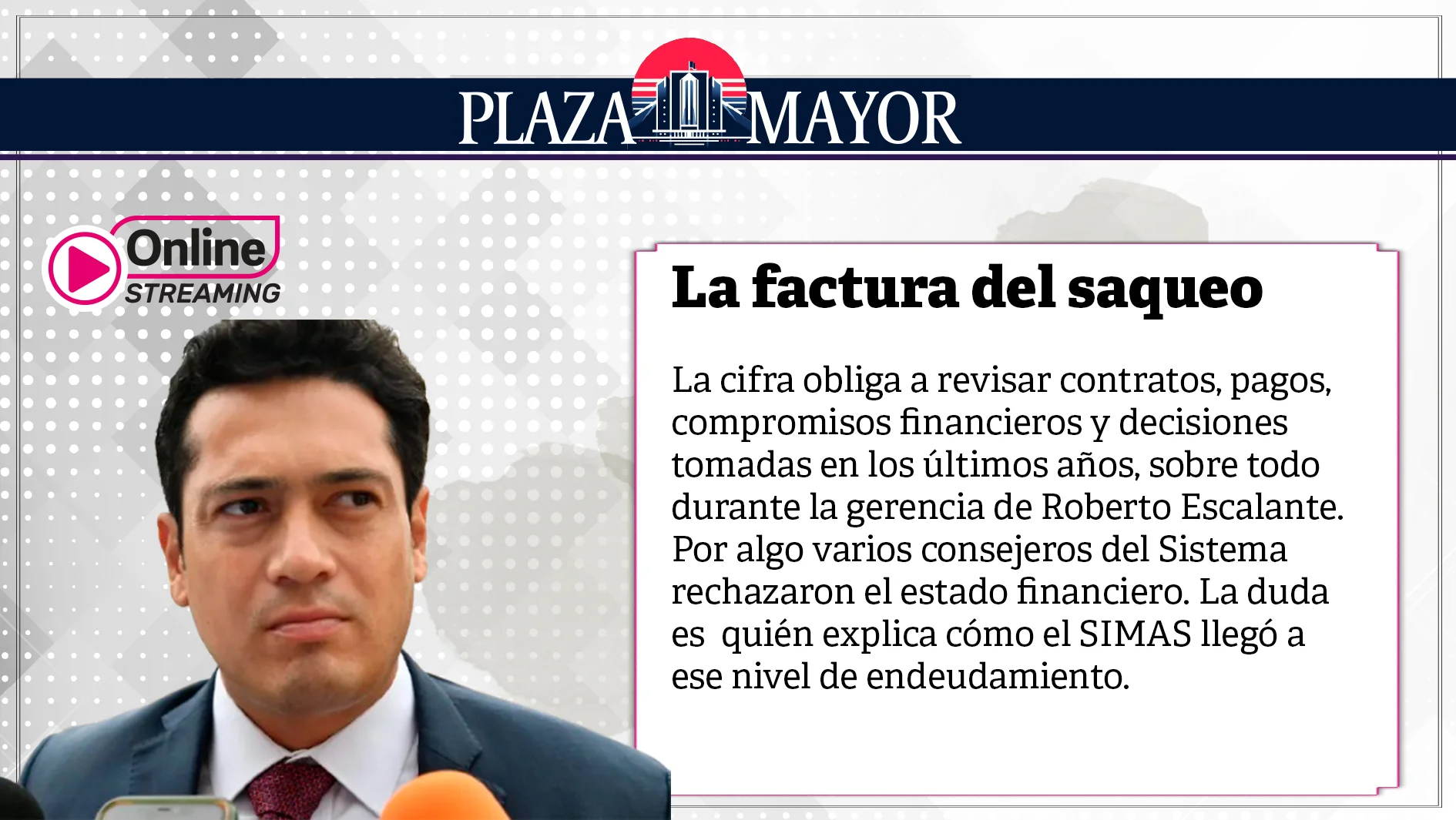 La factura del saqueo